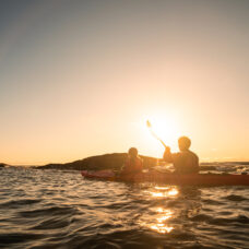 Midnight Sun Kayaking at Sommarøy