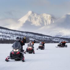 Snowmobiling at Camp Tamok