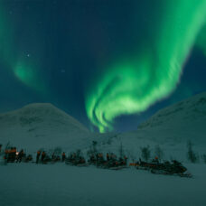 Arctic All-in-One Night: Dog Sledding, Snowmobiling & Northern Lights at Camp Tamok