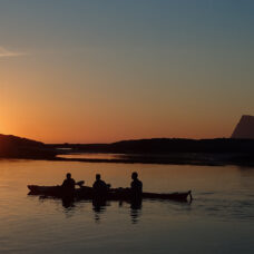 Midnight Sun Kayaking at Sommarøy
